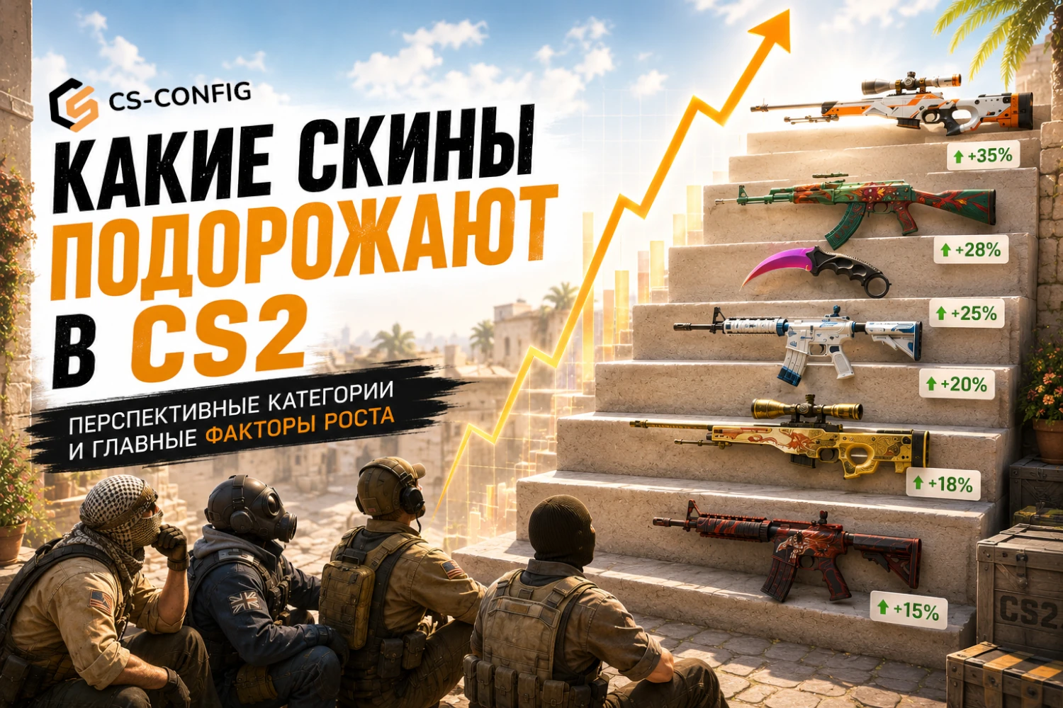 Какие скины подорожают в CS2: перспективные категории и главные факторы роста