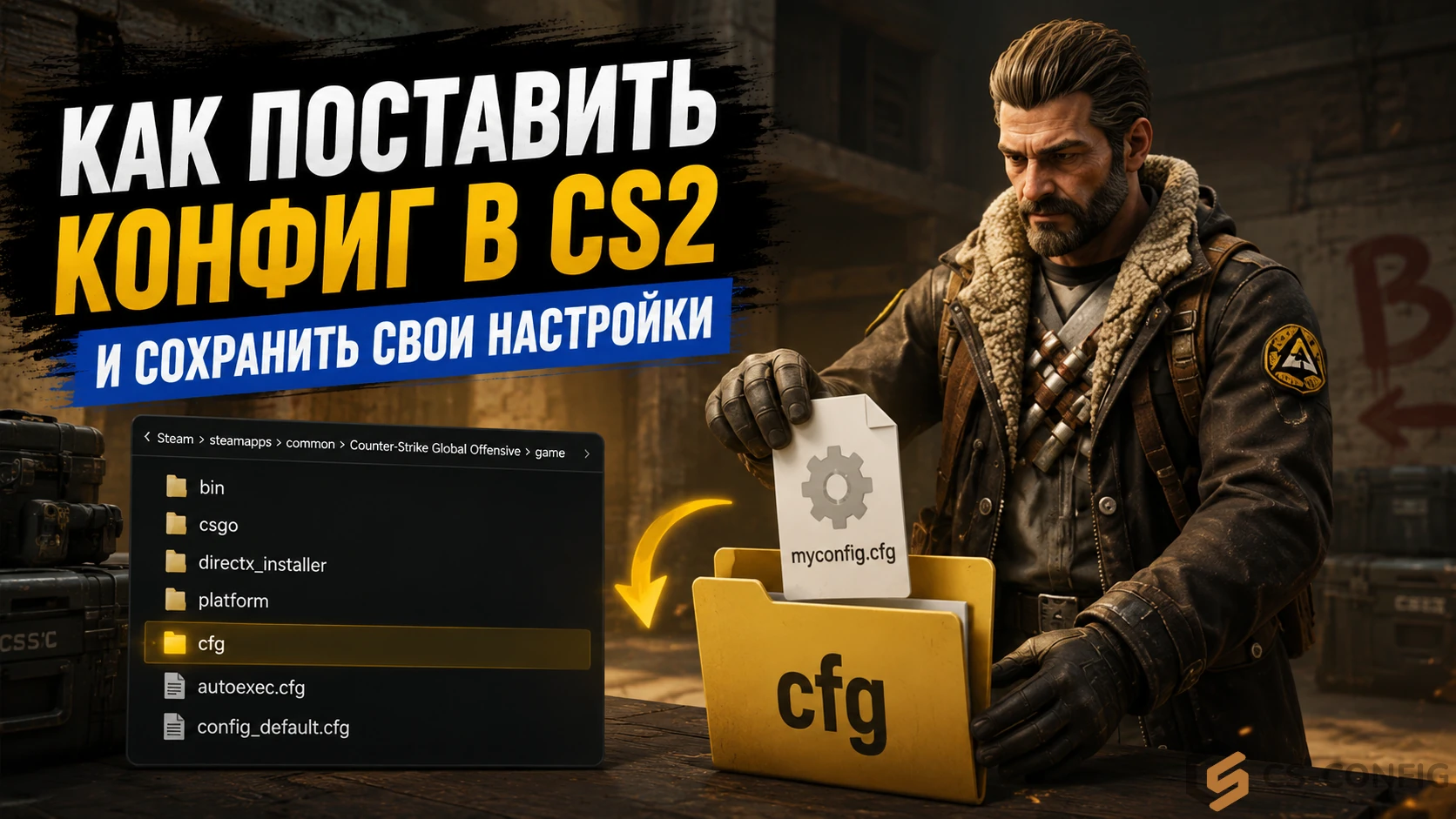 Как поставить конфиг в CS2 и сохранить свои настройки