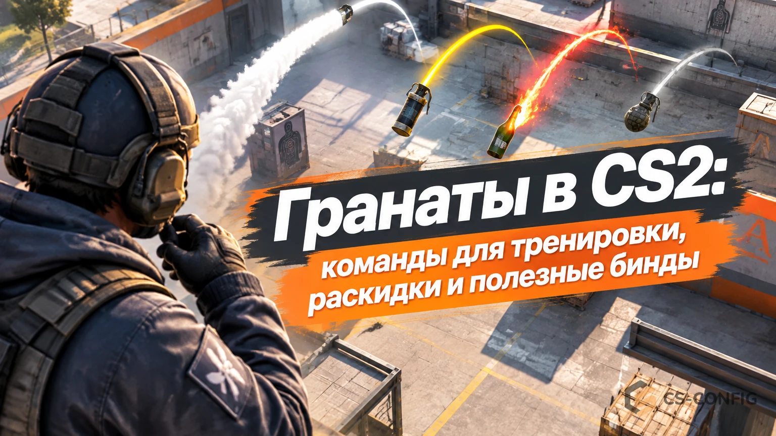 Гранаты в CS2: команды для тренировки, раскидки и полезные бинды