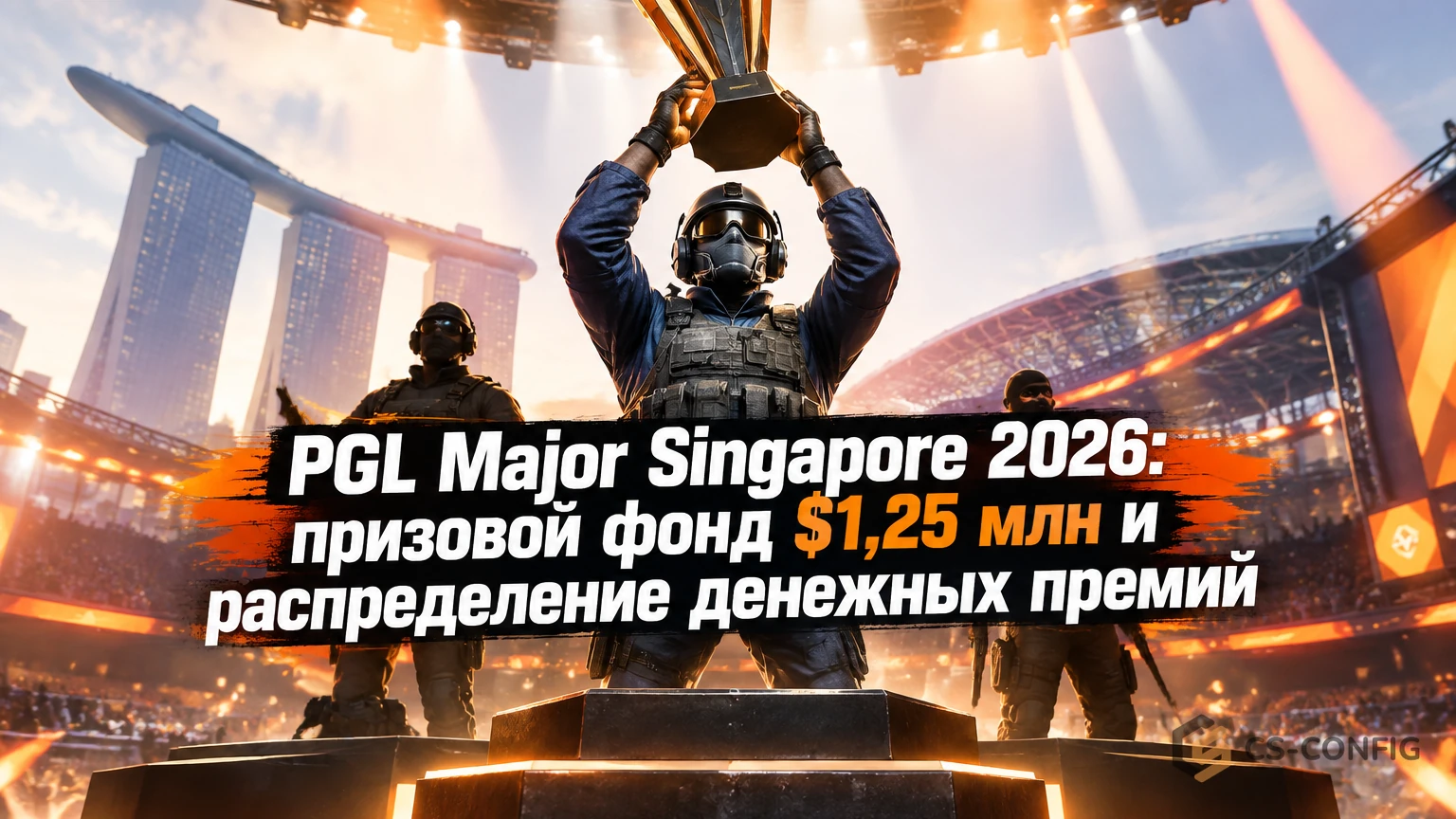 PGL Major Singapore 2026: призовой фонд $1,25 млн и распределение денежных премий