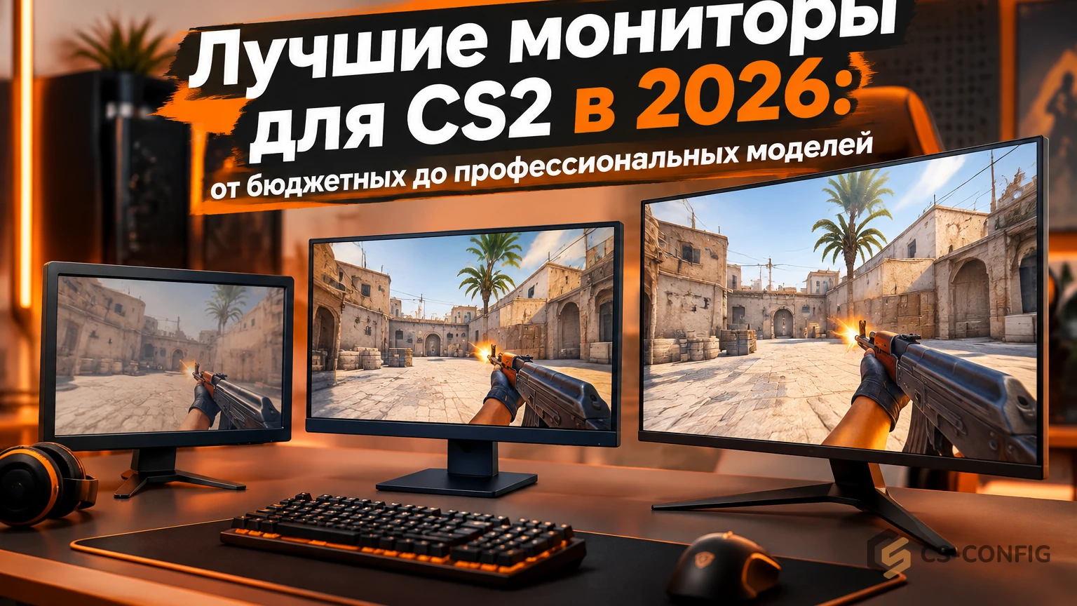 Лучшие мониторы для CS2 в 2026: от бюджетных до профессиональных моделей