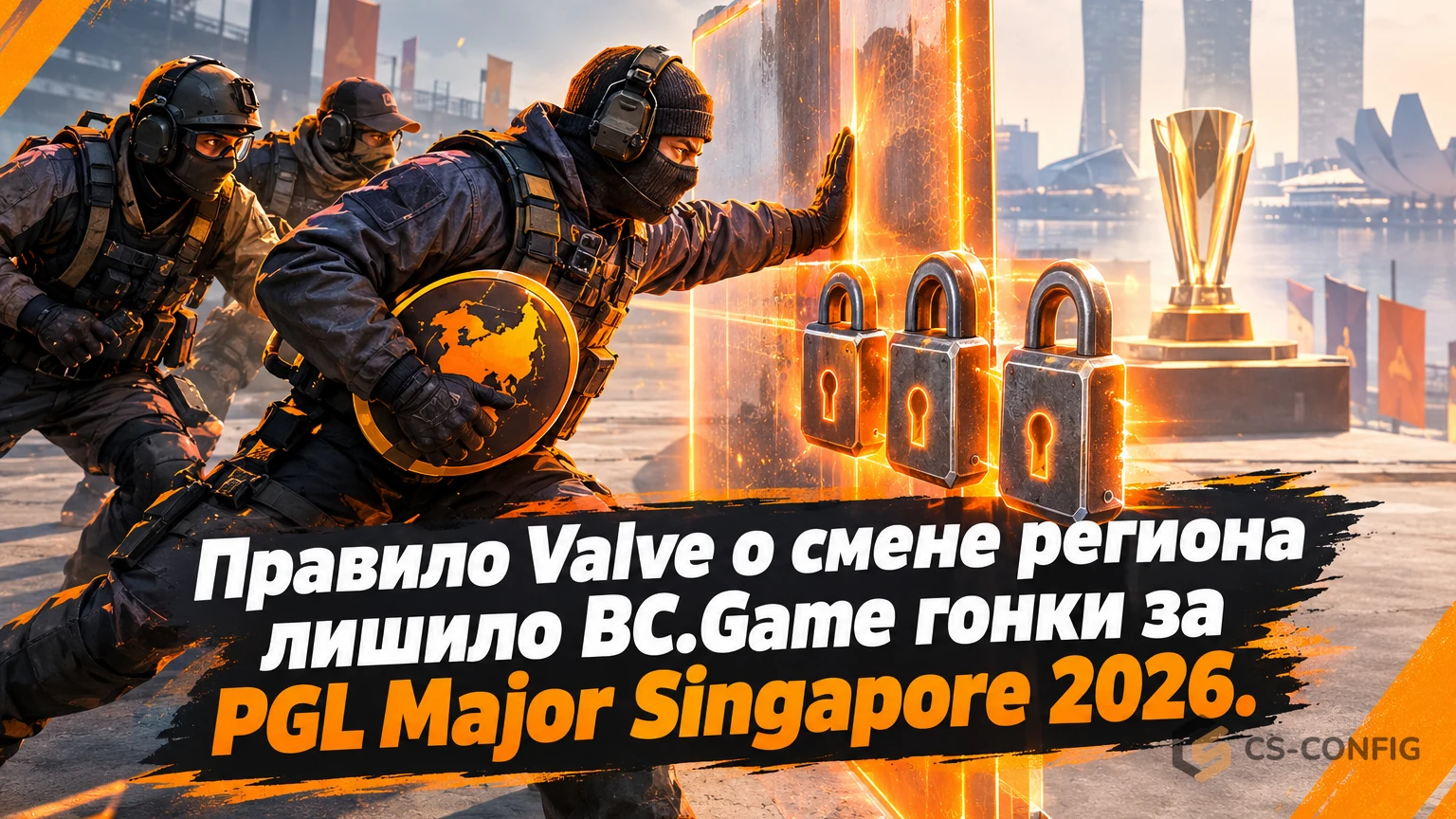 Правило Valve о смене региона лишило BC.Game гонки за PGL Major Singapore 2026