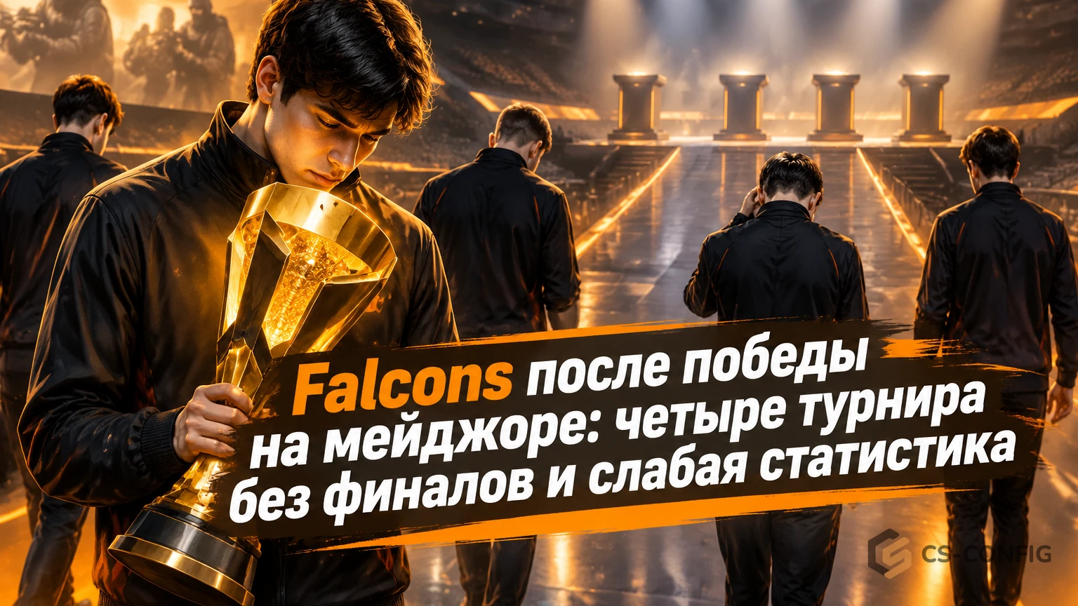 Falcons после победы на мейджоре: четыре турнира без финалов и слабая статистика