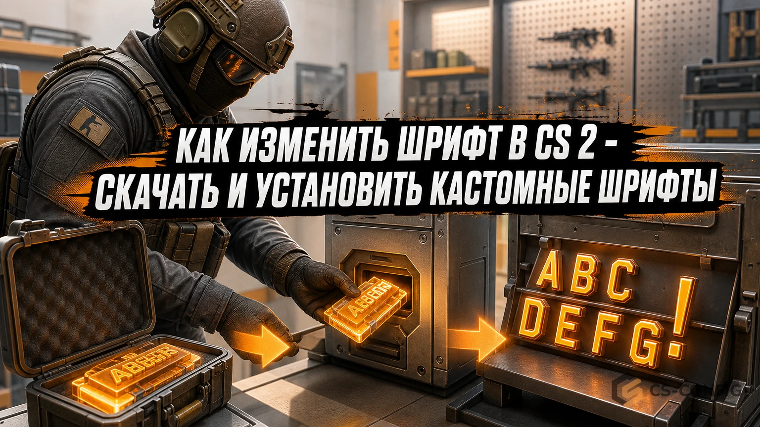 Как изменить шрифт в CS 2 - скачать и установить кастомные шрифты