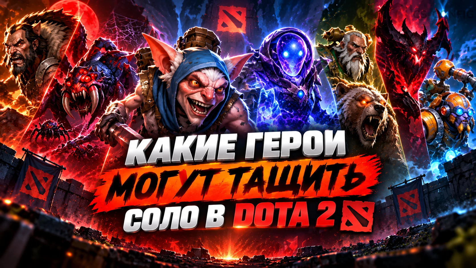 Какие герои могут тащить соло в Dota 2