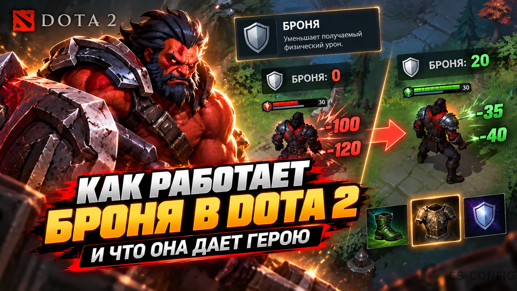 Как работает броня в Dota 2 и что она дает герою