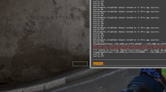 Прицел ноузум через консоль в cs go