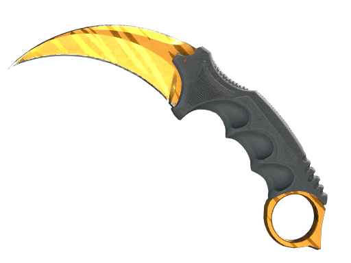 Karambit | Tiger Tooth немного поношенное для CS2