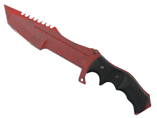 Huntsman Knife | Crimson Web немного поношенное для CS2