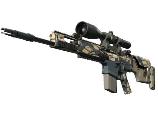 SCAR-20 | Stone Mosaico немного поношенное для CS2