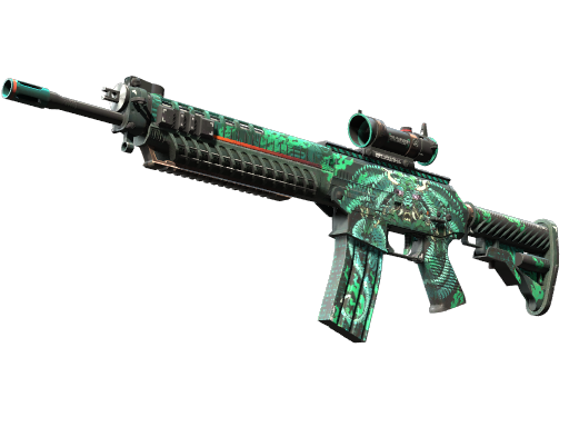 SG 553 | Dragon Tech немного поношенное для CS2