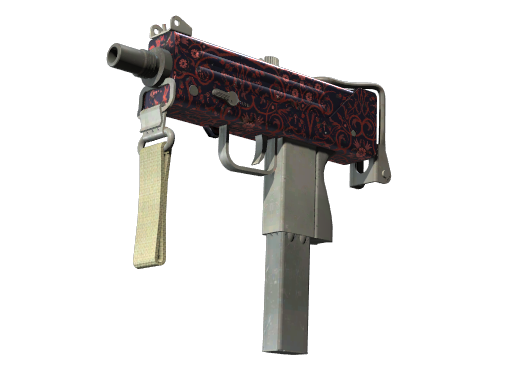 MAC-10 | Red Filigree поношенное для CS2