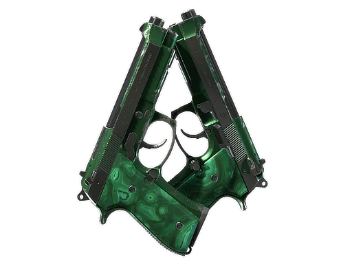 Dual Berettas | Polished Malachite после полевых испытаний для CS2