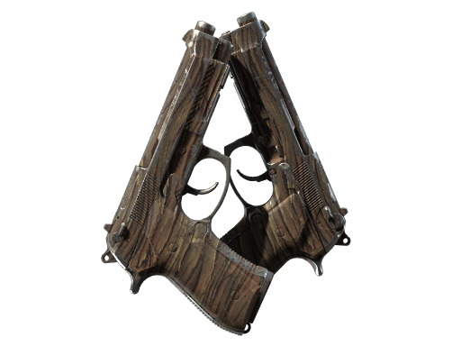 Dual Berettas | Drift Wood после полевых испытаний для CS2