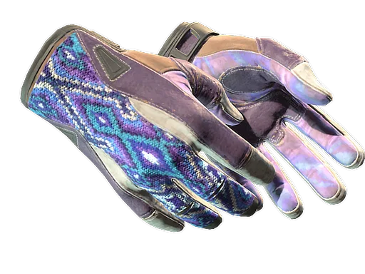 Sport Gloves | Violet Beadwork поношенное для CS2