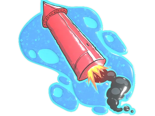Big Red Rocket (Glitter)