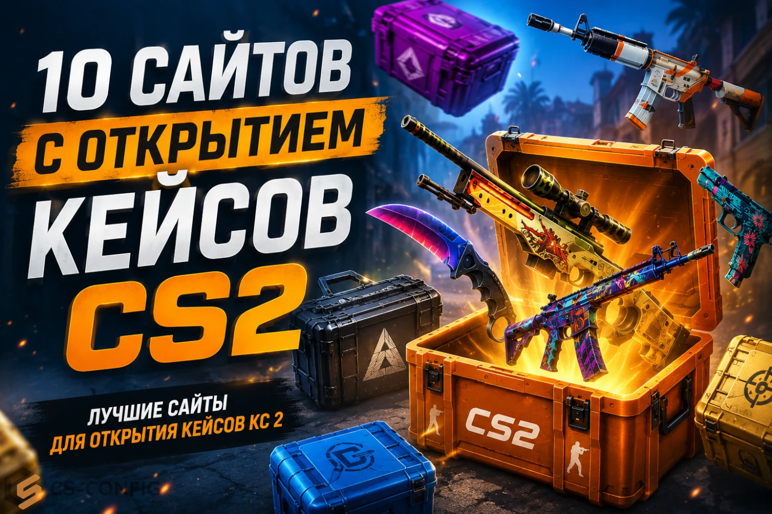 Топ сайты с кейсами CS2 — лучшие проекты для открытия кейсов КС 2