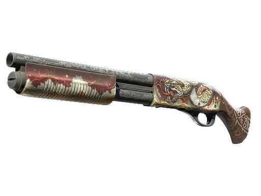 Sawed-Off | Lunar Wyrm немного поношенное для CS2