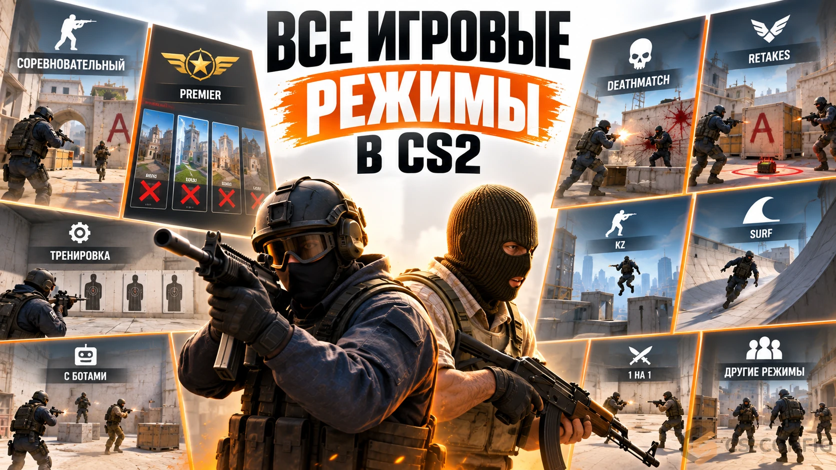 Все игровые режимы в CS2 в 2026 году