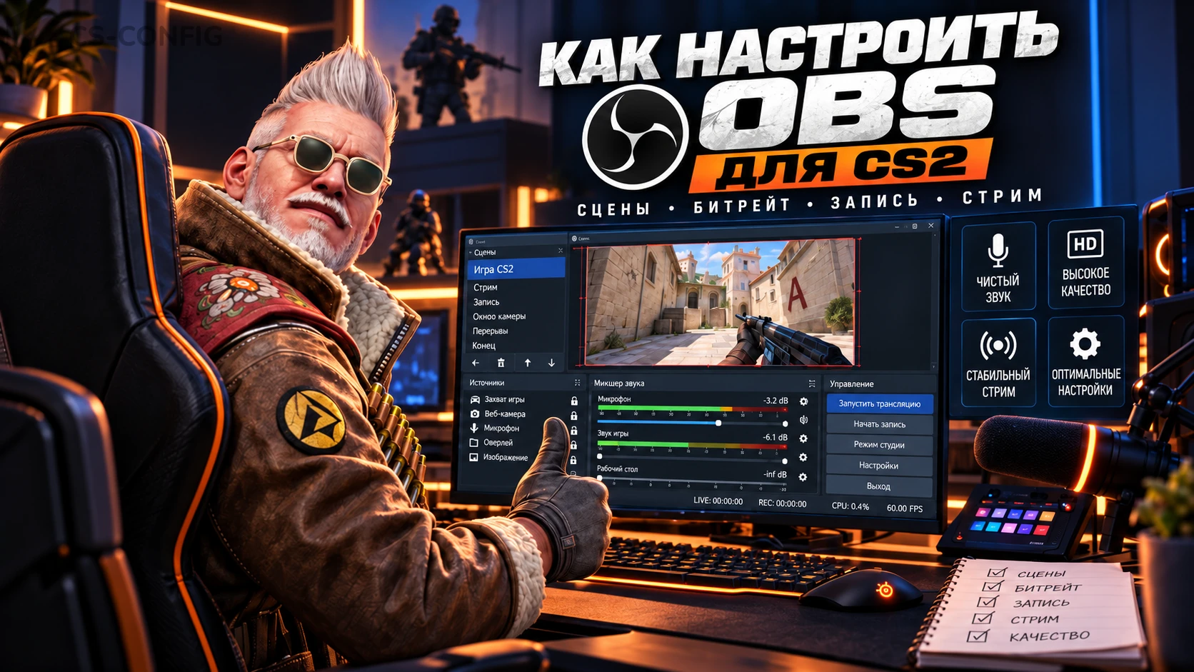 Как настроить OBS для CS2