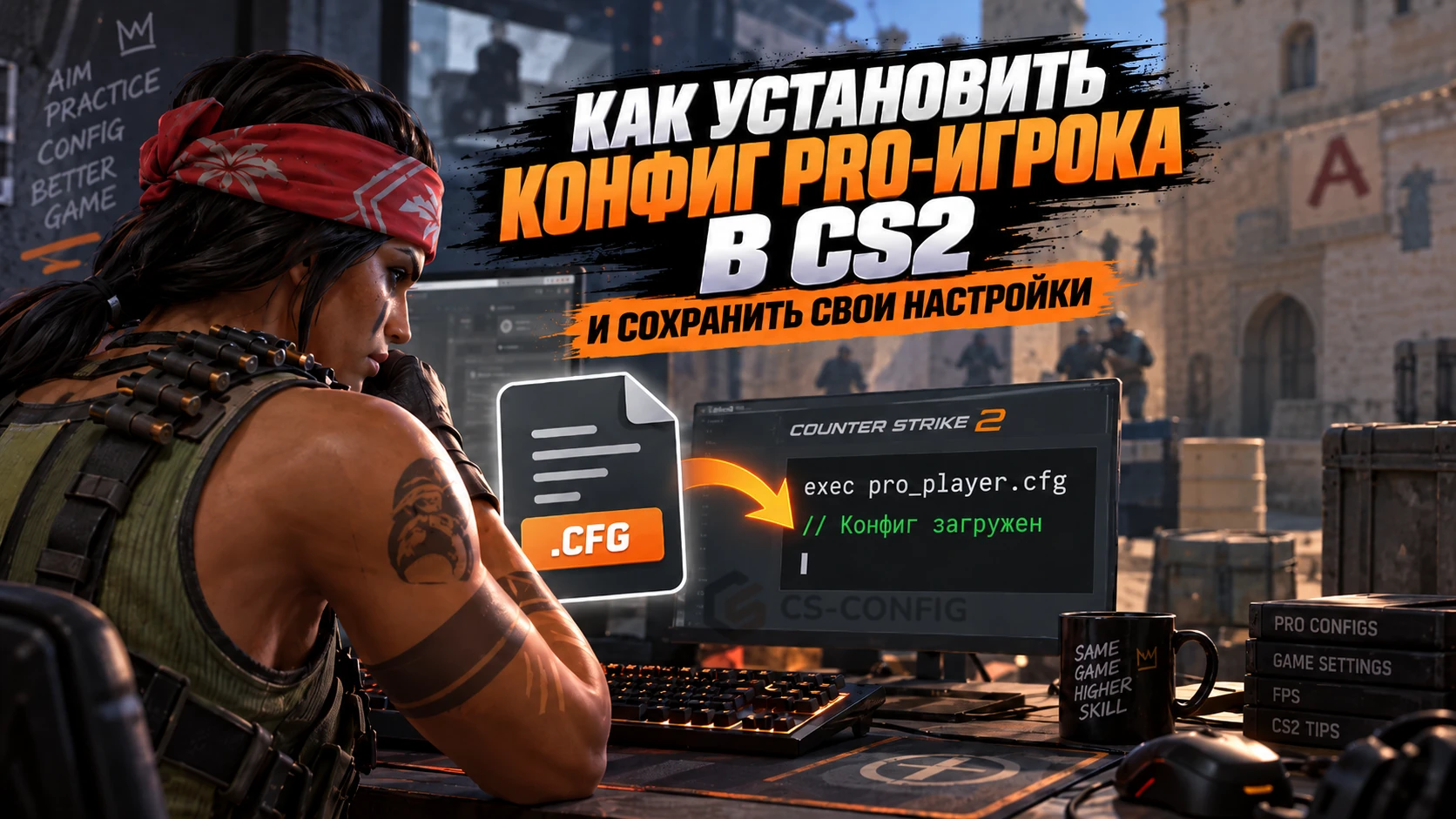 Как установить конфиг PRO-игрока в CS2 и сохранить свои настройки