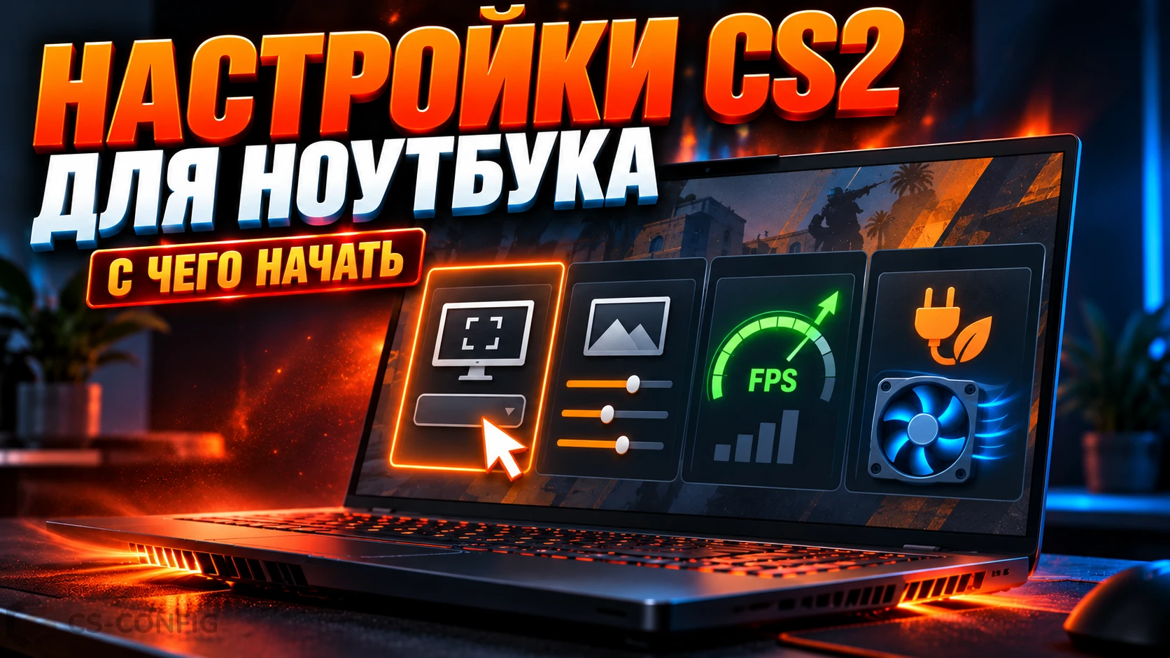 CS2 на ноутбуке — настройки, повышение FPS и перегрев