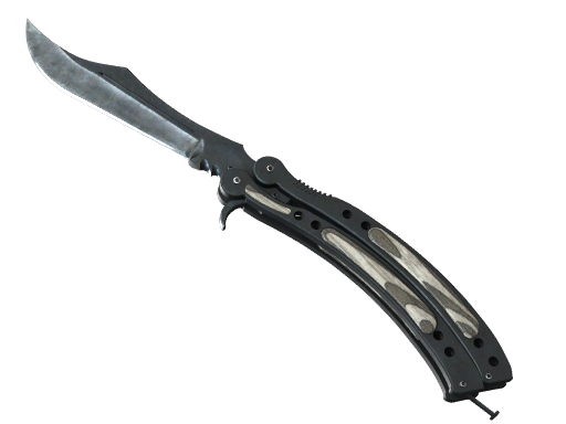Butterfly Knife | Black Laminate немного поношенное для CS2
