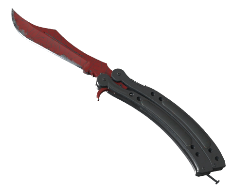 Butterfly Knife | Crimson Web после полевых испытаний для CS2