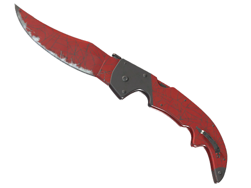 Falchion Knife | Crimson Web после полевых испытаний для CS2