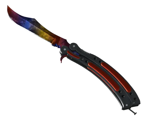 Butterfly Knife | Marble Fade немного поношенное для CS2