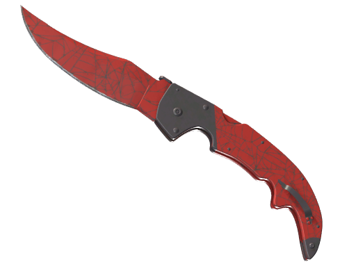 Falchion Knife | Crimson Web немного поношенное для CS2