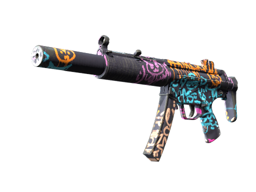 MP5-SD | Neon Squeezer поношенное для CS2