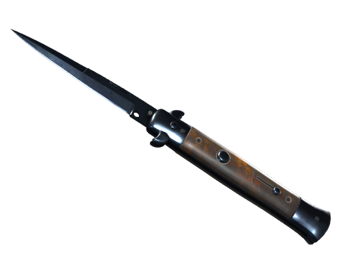 Stiletto Knife | Blue Steel поношенное для CS2