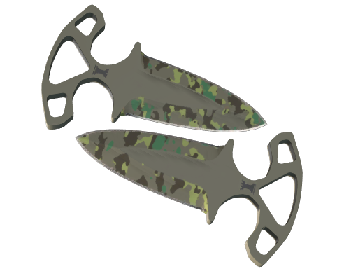 Shadow Daggers | Boreal Forest немного поношенное для CS2