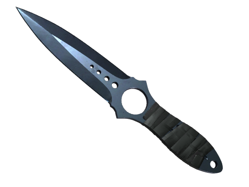 Skeleton Knife | Blue Steel поношенное для CS2