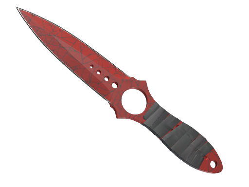 Skeleton Knife | Crimson Web немного поношенное для CS2