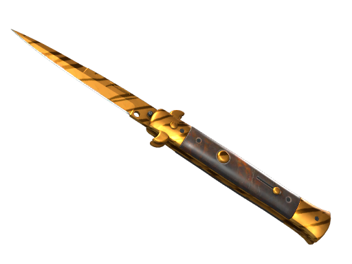 Stiletto Knife | Tiger Tooth немного поношенное для CS2